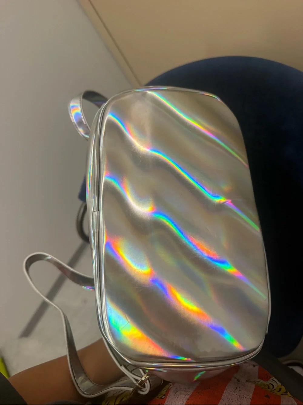 Zumba Funked Up Silver Holographic Backpack